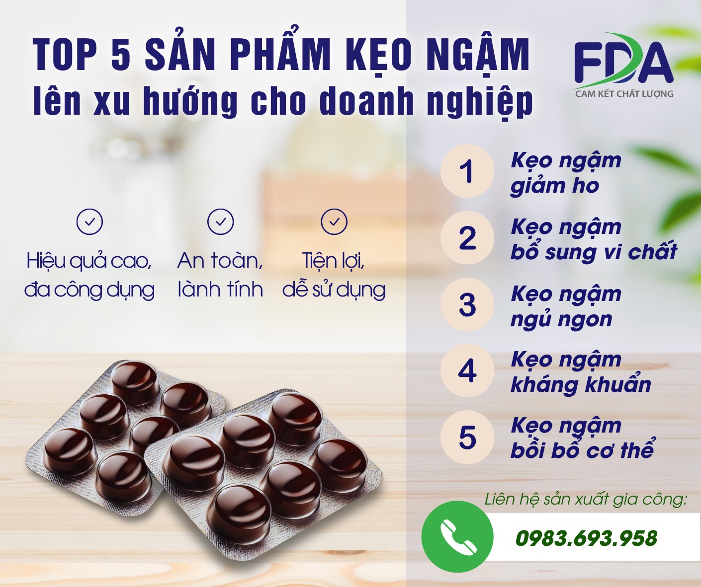 Nhỏ mà có võ - Viên ngậm đang trở thành xu hướng trong kinh doanh hiện nay